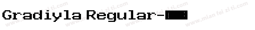 Gradiyla Regular字体转换